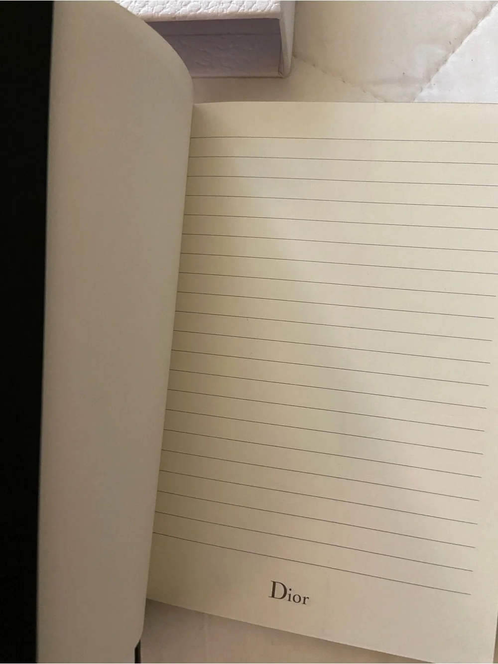 Dior Notebooks (2) in a white textured Dior box